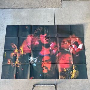 1972 Vintage 4’ x 6’ poster of rock band Chicago